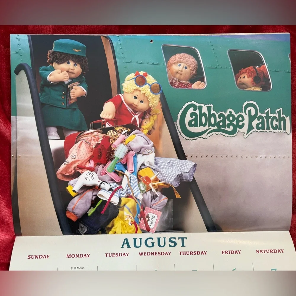 Vintage 1993 Cabbage Patch Kids 10th Birthday Calendar